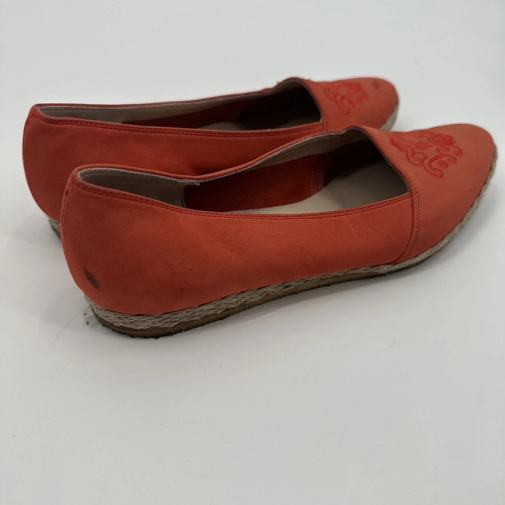 Salvatore‎ Ferragamo Shoes Womens Size 6 Espadrille Flats Embroidered Slip On